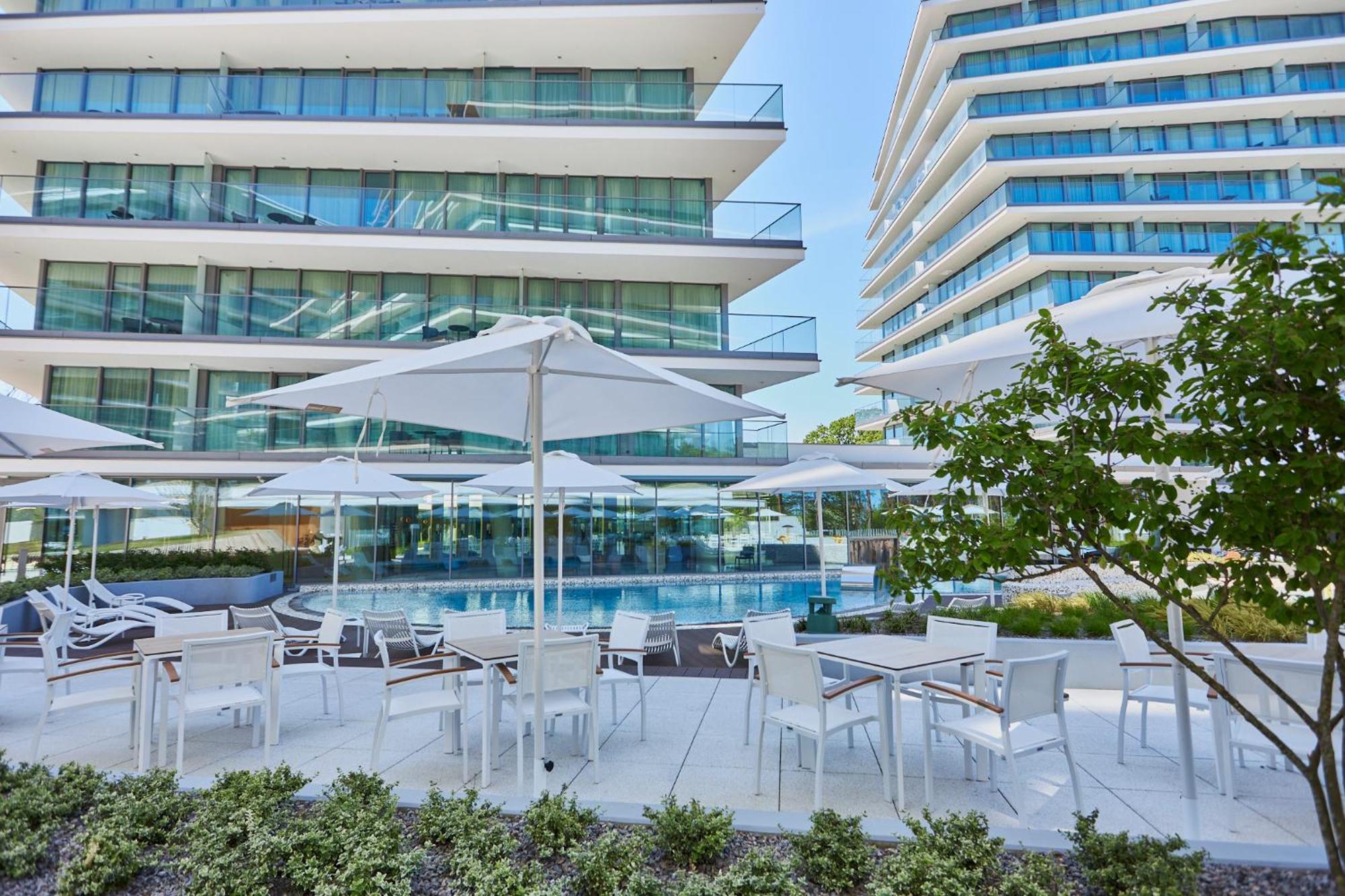 Wave - Aurum II Apartment - Front Sea View ミエンジズドロイェ エクステリア 写真